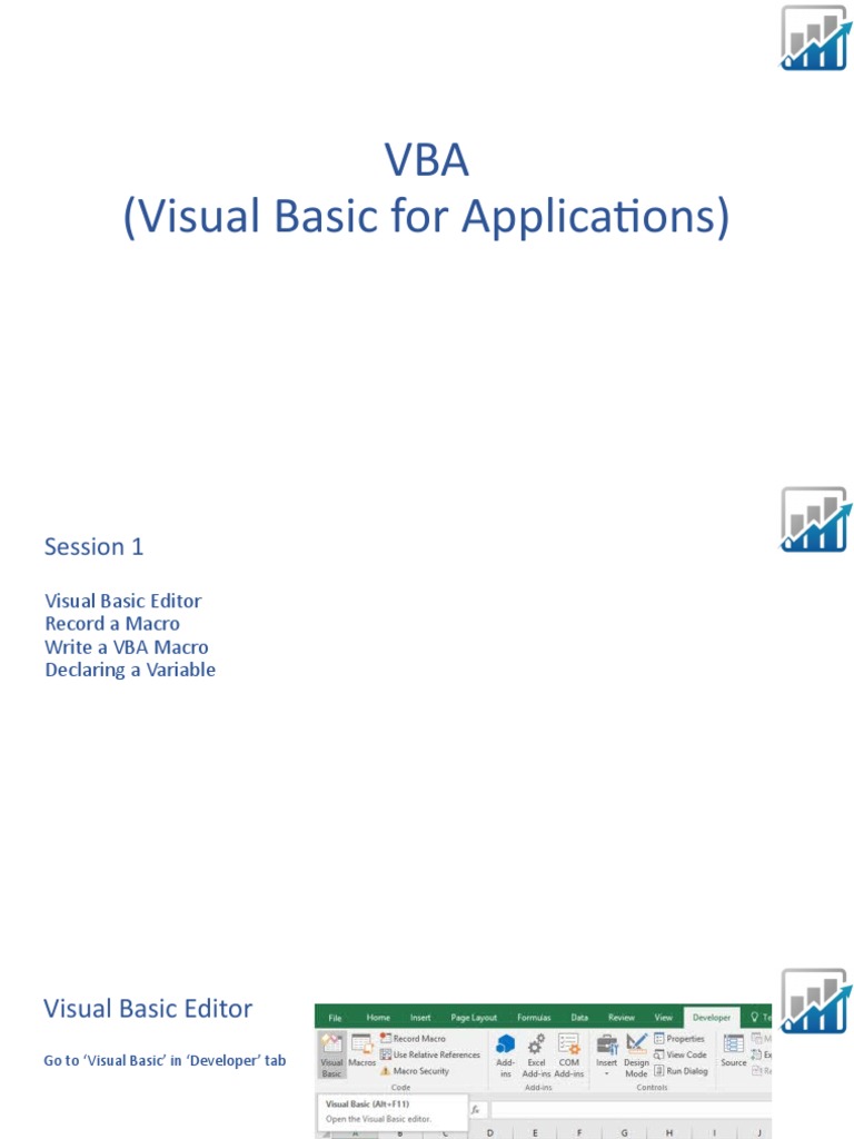 VBA Basics for Beginners | PDF | Macro (Computer Science) | Visual ...