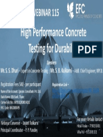 High Performance Concrete Testing Webinar Nov 07