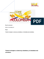 Proyecto Emprendimiento Davis Restaurante Welcome To Colombia PDF