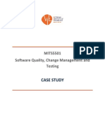 MITS5501 Software Quality, Change Management and Testing: Case Study