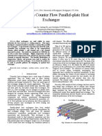 Analysis of A Counter Flow Parallel-Plate Heat Exchanger