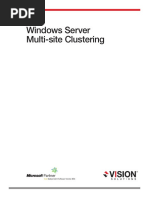 Windows Server Multi-Site Clustering