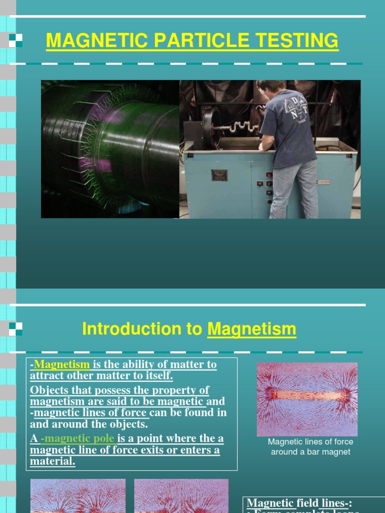 Magnetic Particle Testing: An Introduction to Magnetism, Ferromagnetic ...