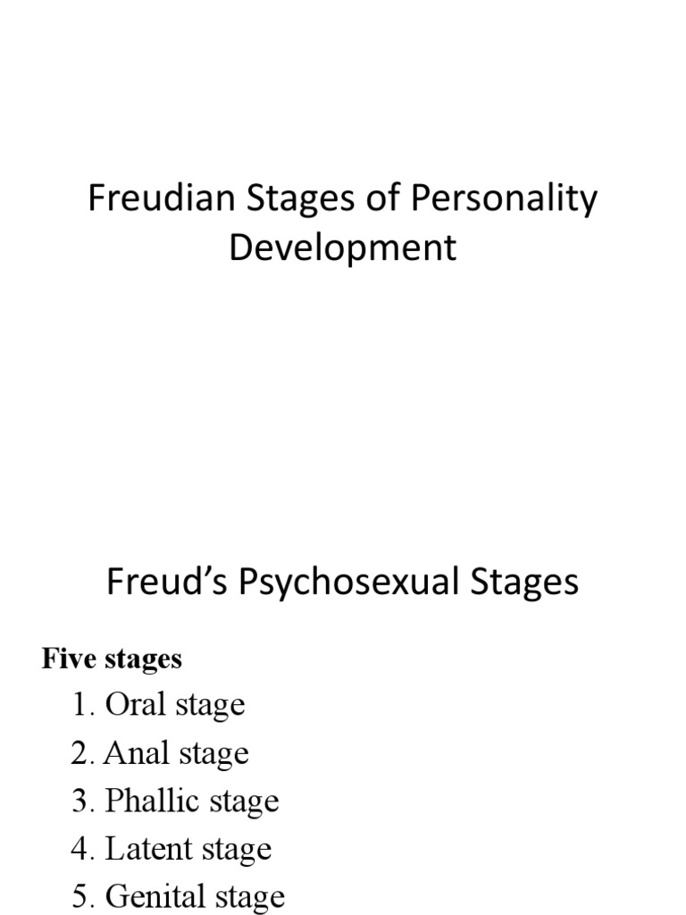 Freud's Five Stages of Personality Development | PDF