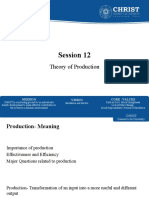 Session 12 Theory of Production