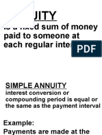 Annuity: Is A Fixed Sum of Money Paid To Someone at Each Regular Interval