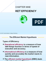 Market Efficiency: Chapter Nine