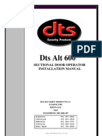 DTS 600 GDO Installation Manual