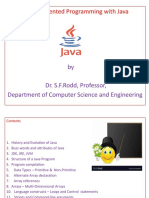 Object Oriented Programming With Java: by Dr. S.F.Rodd, Professor, Department of Computer Science and Engineering