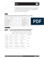 Prefixes: Worksheet