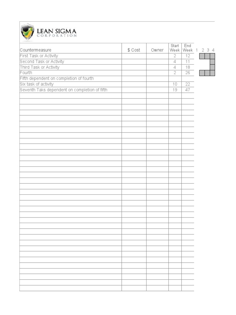 Gantt Chart Template | PDF | Business