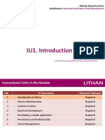 IU1. Introduction To Liferay: Module: Liferay Portal 6.2 Qualification