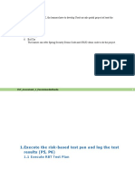 1.execute The Risk-Based Test Pan and Log The Test Results (P5, P6)