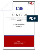 Lab Manual: 18CS3262S Data Modelling and Visualization Techniques