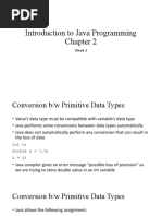 Introduction To Java Programming: Week 2