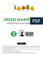 Green Manifesto 2020 Delhi State Elections