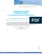 4.economía, Hacienda Y Seguridad Social: 4.1.actuaciones en Materia Presupuestaria