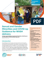 Sexual and Gender Minorities and COVID-19: Guidance For WASH Delivery
