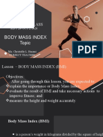 Body Mass Index Topic: Simulation Class