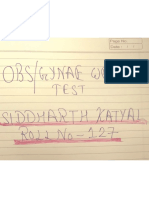 weekly test obs and gynae weekly test