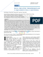 Study of Serum Creatine Phosphokinase Level in Oral Squamous Cell Carcinoma