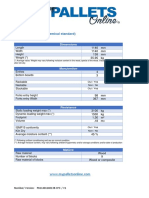 Technical Specifications Wooden Pallet CP3 EN