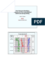 Pore Pressure Prediction Applying The Four Zones Method