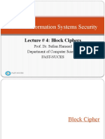 Lecture 4 Block Ciphers, DES, AES