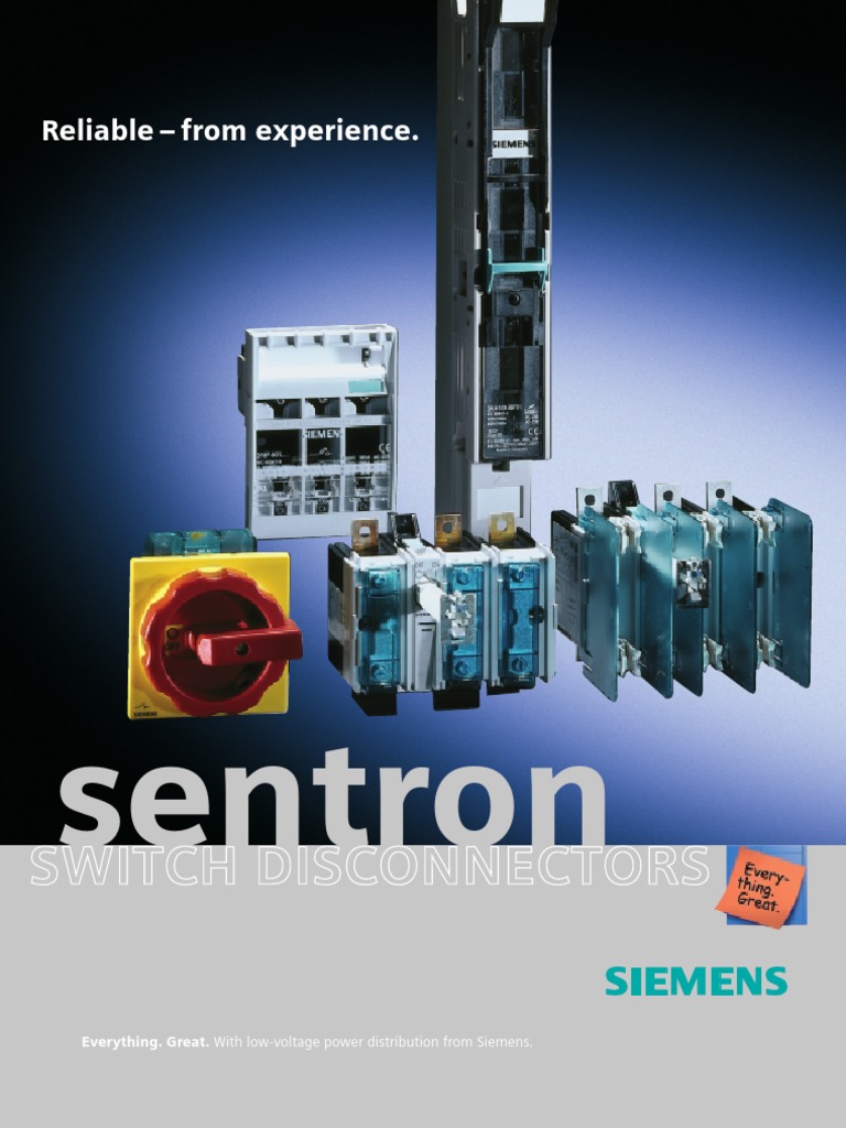 Sentron: Reliable - From Experience | PDF | Fuse (Electrical ...