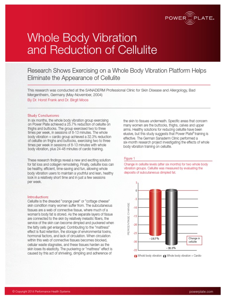 Whole Body Vibration and Reduction of Cellulite | PDF | Tissue (Biology ...