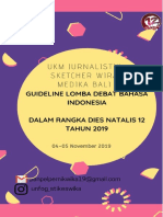 Guideline Pernik 2019 Lomba Debat Bahasa Indonesia Intern