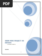 SHRM Mini Project On Infosys