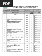 Department of Computer Science and Engineering Lesson Plan - Formal Languages and Automata Theory