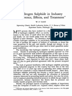 Hydrogen Sulfide Hazards in Industry