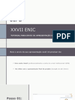 Tutorial para Envio Da Apresentação - XXVII ENIC