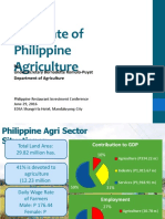 The State of Philippine Agriculture: By: Undersecretary Bernadette Romulo-Puyat Department of Agriculture