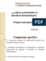 Ingrijirea Pacientului in Dermatologie Notiuni Introductive Si Plan