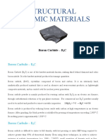 Structural Ceramic Materials: Boron Carbide - B C