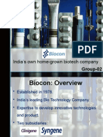 India's Own Home-Grown Biotech Company: Group-02