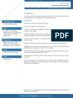 Common Responses PDF
