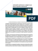 Estrategias de Articulación Extrínsecas o Exógenas Que Fortalecen La Gestión Empresarial