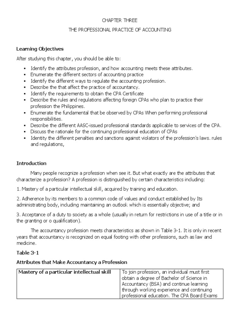 Professional Practice in Accounting | PDF | Certified Public Accountant ...