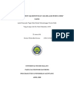 Paper: Untuk Memenuhi Tugas Mata Kuliah Perkembangan Peserta Didik Yang Di Ampu Oleh Ibu Nurul Ratnawati, M.PD