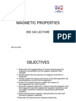 242 LECTURE -Magnetic Properties