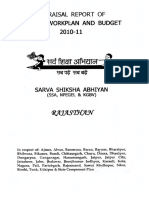 Appraisal Report of Annual Workplan and Budget 2010-11 Rajasthan PDF