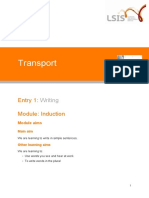 Transport - Entry 1 - Induction