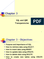 SQL and Qbe Transparencies