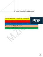 Maths5 Chapitre1 Fonctions Holomorphes Conditions de CauchyRiemann PDF