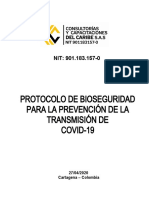 Protocolos de Bioseguridad Covid - 19