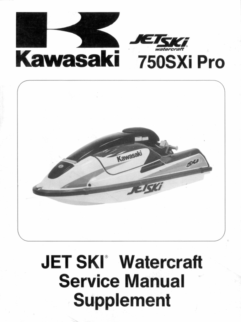 Kawasaki JetSki 750SXi Pro Shop Manual Supplement | PDF